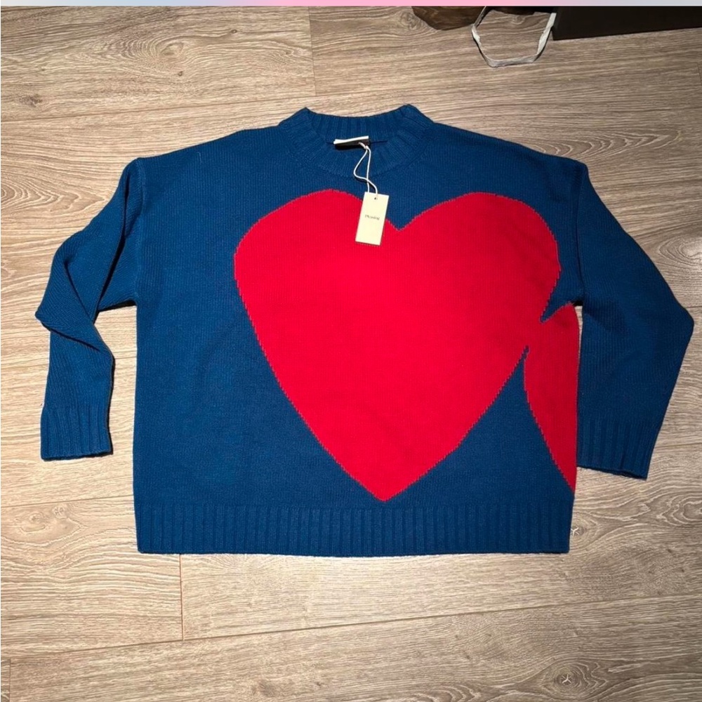 NWT PLEASING LOVE KNIT CREWNECK SZ M/L